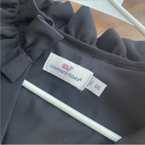 Vineyard vines gathered ruffle vneck shift dress size 00 - Picture 9 of 15